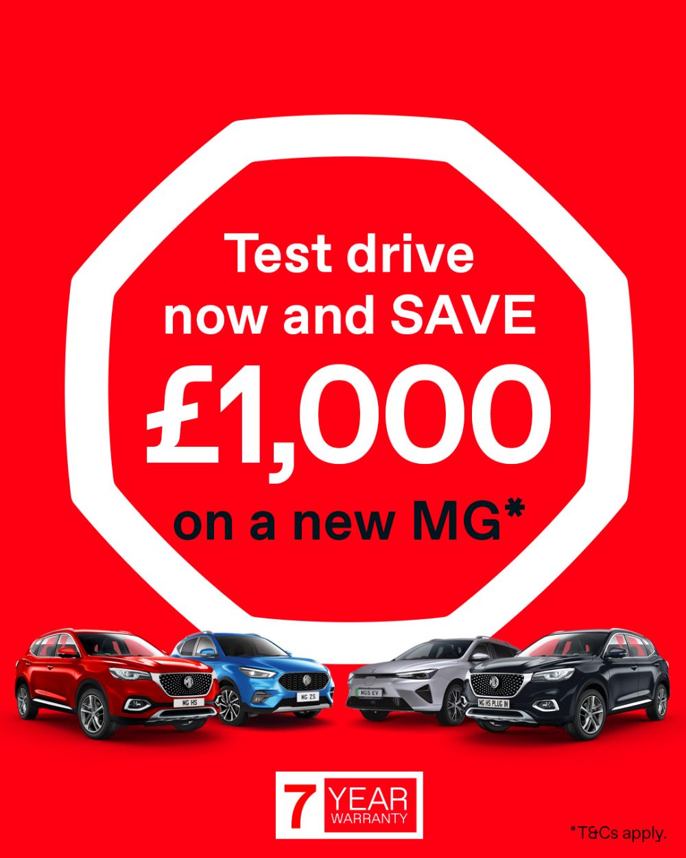 Experience the Future Today with MG's Exclusive £1000 Test Drive Offer!
